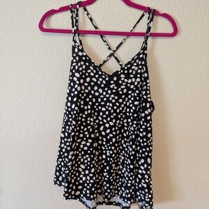 Papermoon Black and White Spotted Camisole